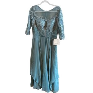 NWT LanTing TS Couture Dusty Green Mother Of The Bride  Dress Embroidery*No Size